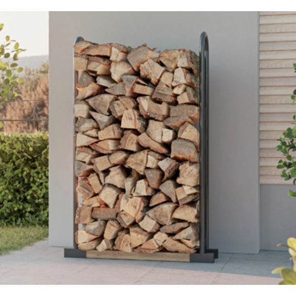 Kaminholzdepot, BxLxT: 24,6 x 151 x 14,7 cm, Stahl, anthrazit