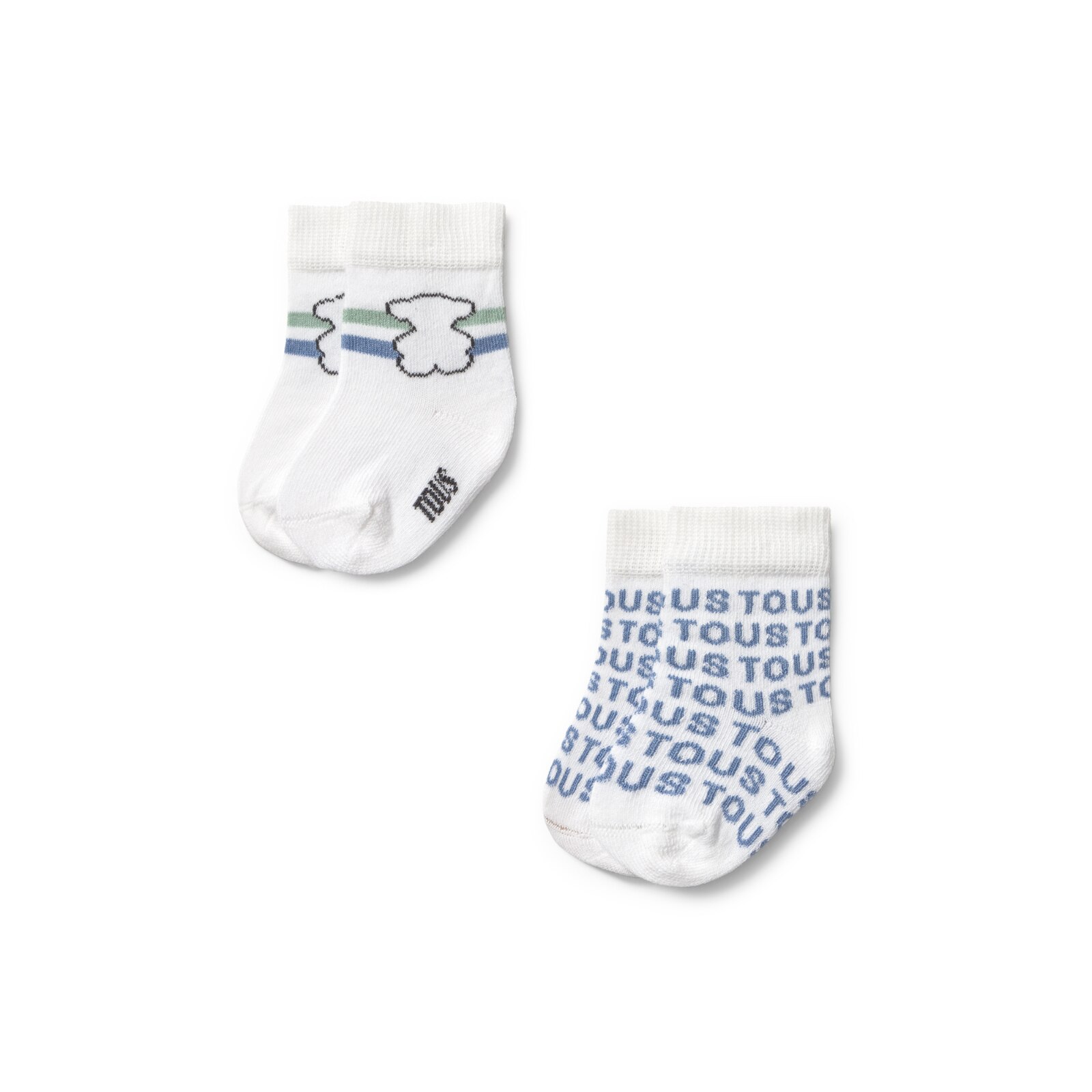 Set 2 pares de calcetines bebé SSocks celeste
