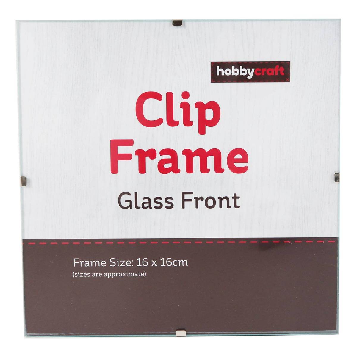 Glass Clip Frame 16cm x 16cm