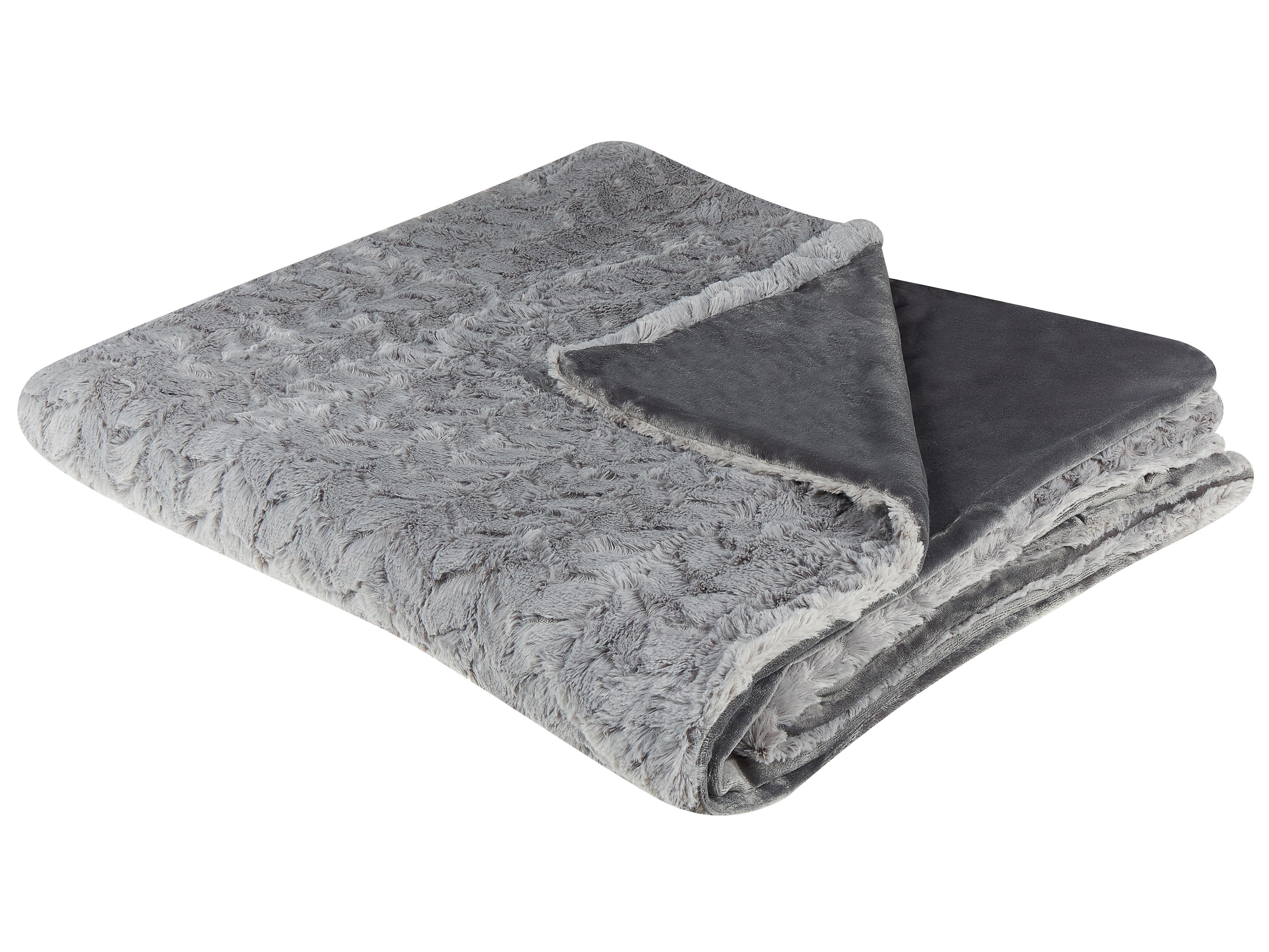 Blanket SARASWATI 150 x 200 cm Light Grey
