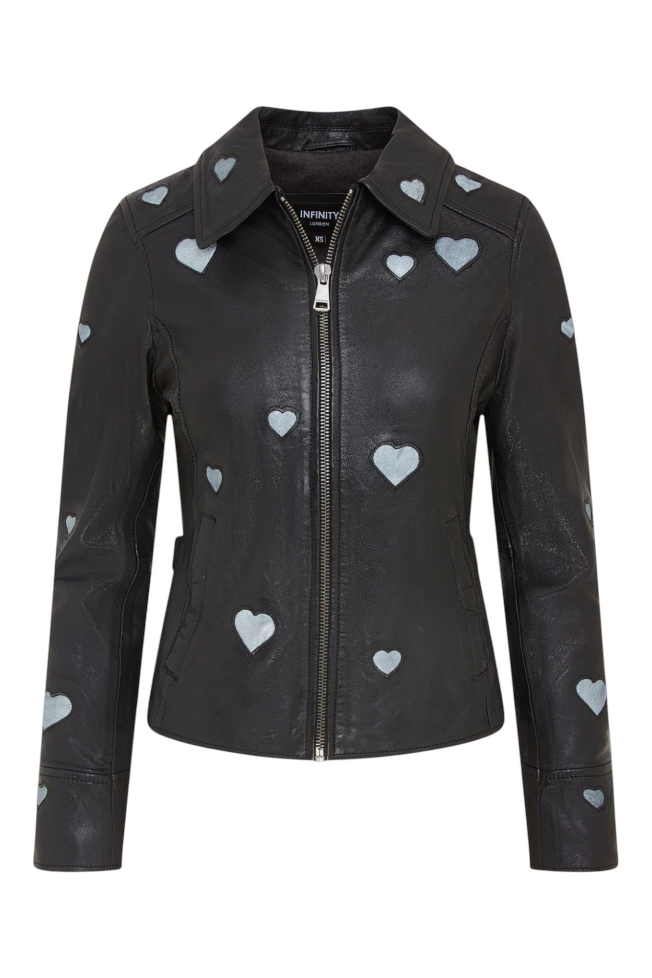 Infinity Leather Leather Hearts Biker Jacket - Malta