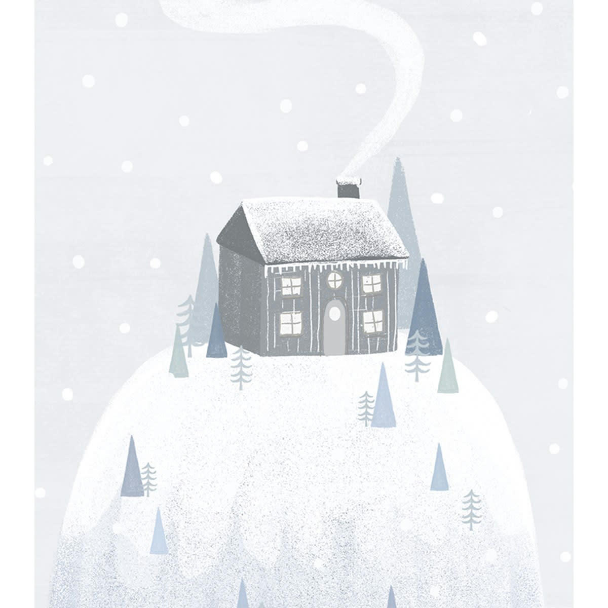 ARTIC DREAM - Affiche village en Papier Bleu