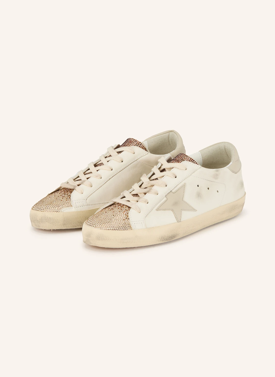 GOLDEN GOOSE Sneaker SUPER-STAR mit Schmucksteinen