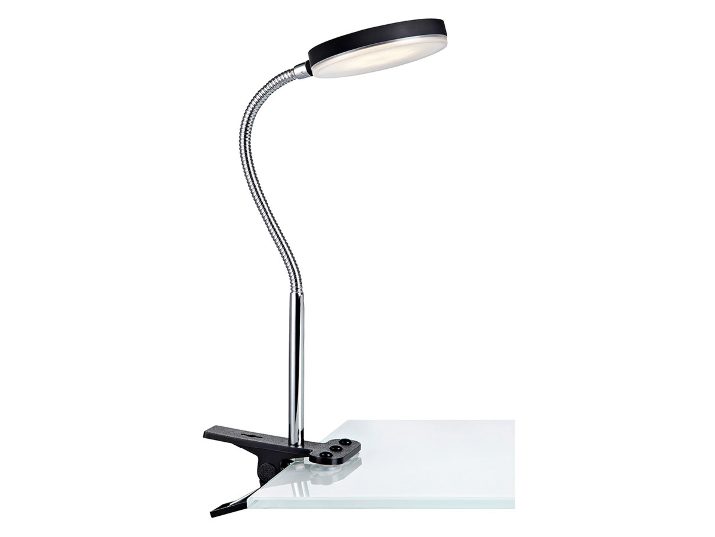 Lampa biurkowa klips Flex metalowa czarna