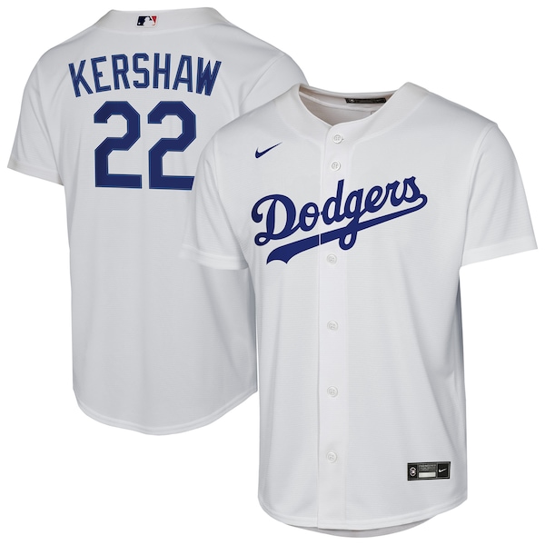 Clayton Kershaw Los Angeles Dodgers Nike Youth Home Replica Player Jersey - White