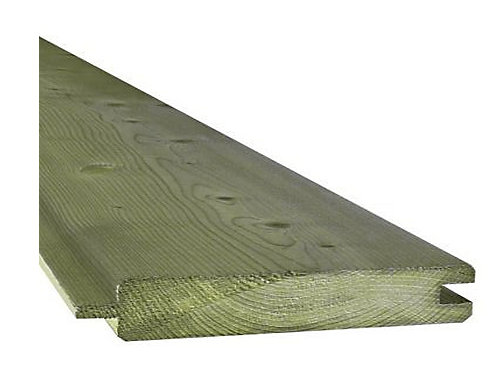 Lame de construction pour bardage épicéa L.2,39 m x l.14,5 cm épaisseur 18 mm