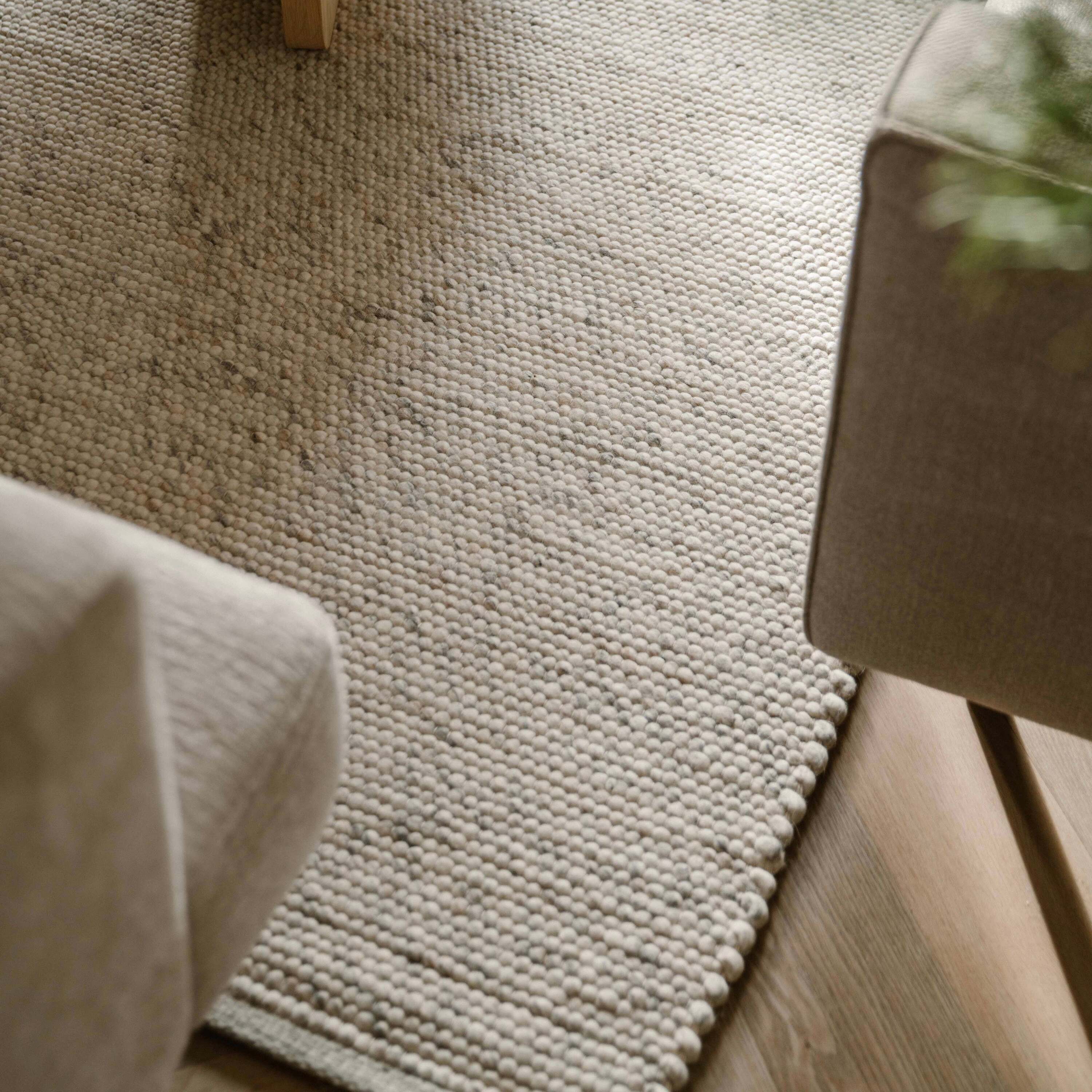 Mrcarpet Wollen vloerkleed Beige gemeleerd Gotland 240x340cm