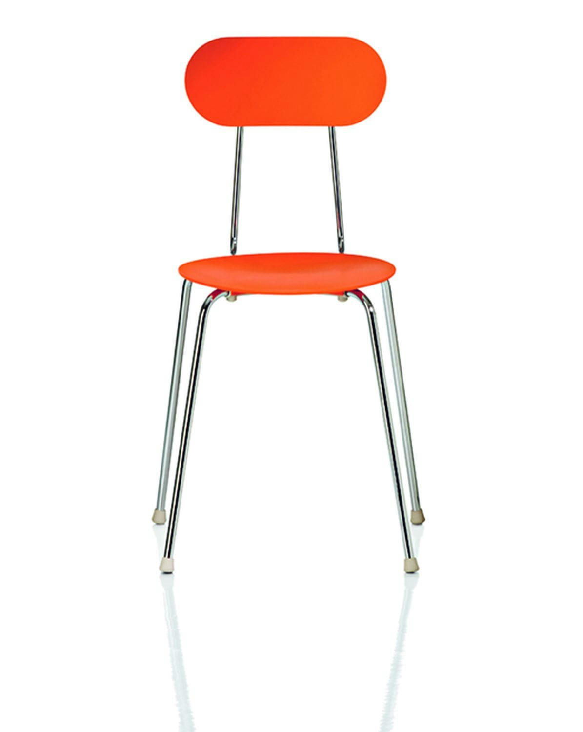 - Chaise Mariolina Plastique,Métal orange 46x85x48 cm