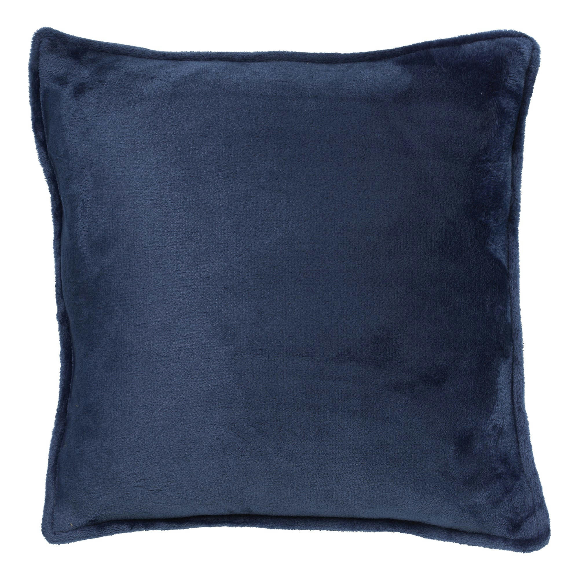 - Coussin - bleu en velours 45x45 cm uni