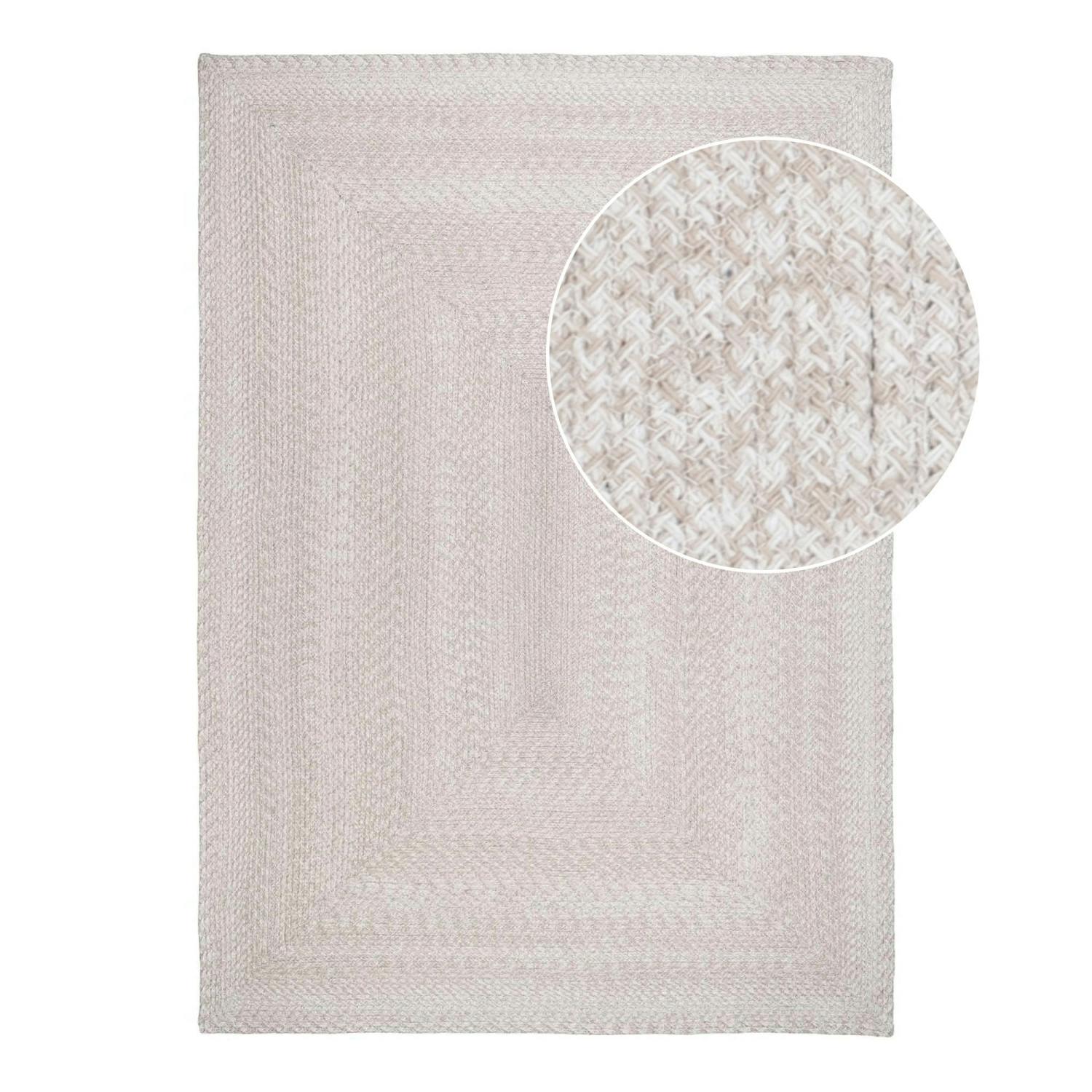Tapis d'extérieur en plastique recyclé sable 200x300 cm ISTANBUL