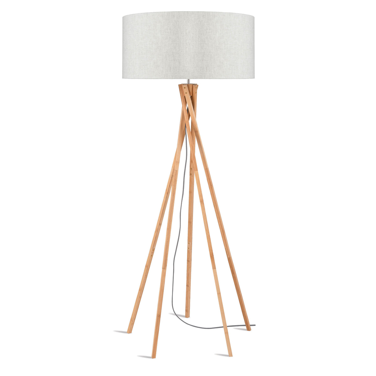 GOOD&MOJO vloerlamp Kilimanjaro - bruin - Ø60cm