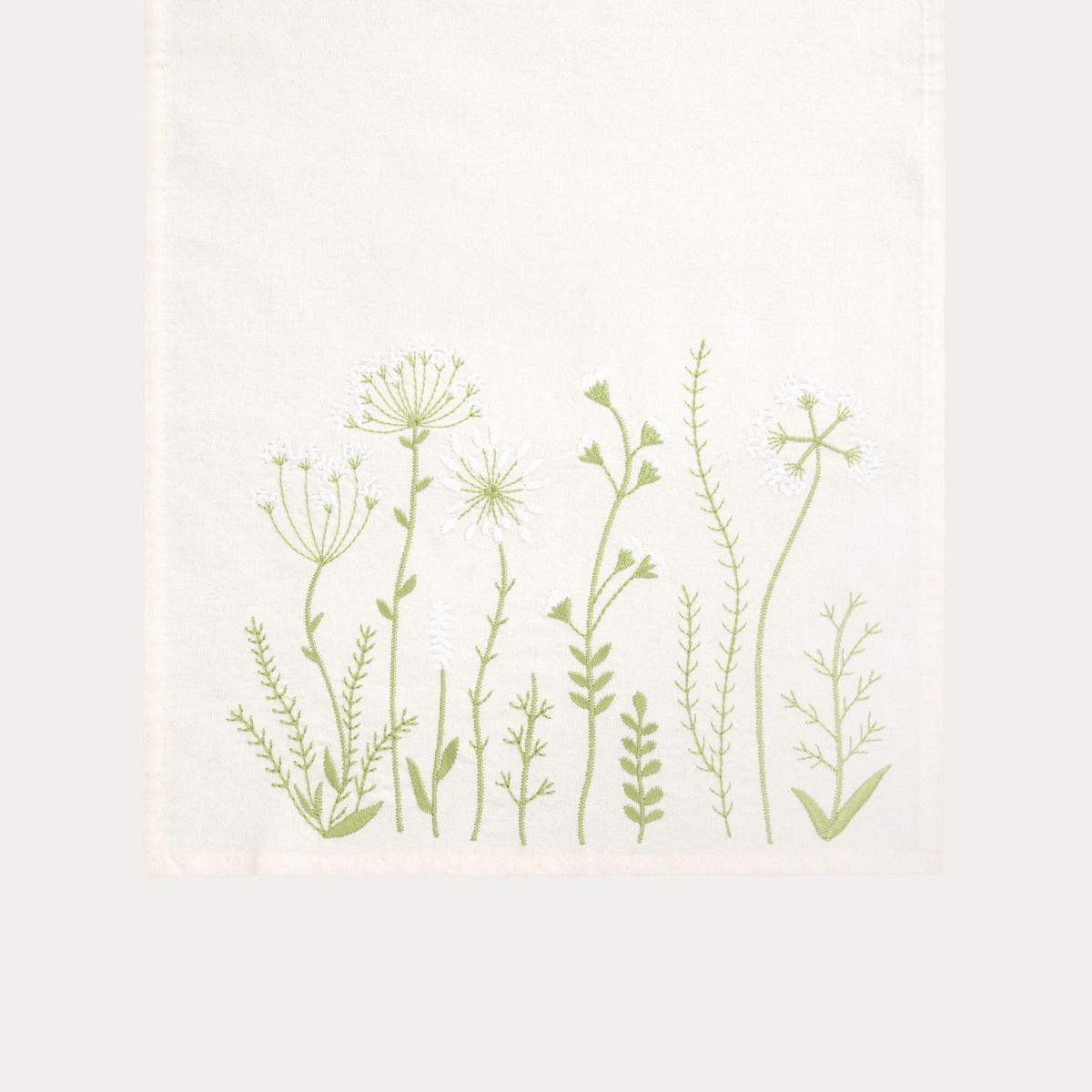 Bieżnik FLEN z haftowanym wzorem kwiatowym 40x160 cm