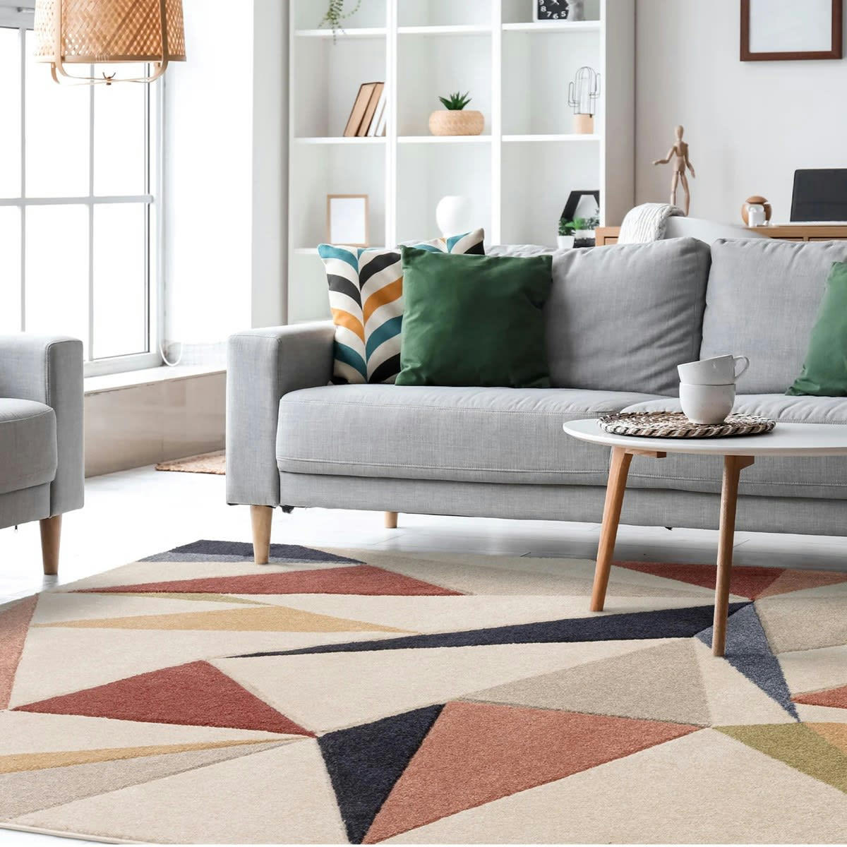 KADEO - Tapis de salon en polypropylène multicolore 80x150 cm