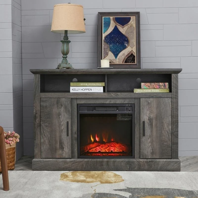 Carbon Loft LaFrancis TV Stand with Electric Fireplace
