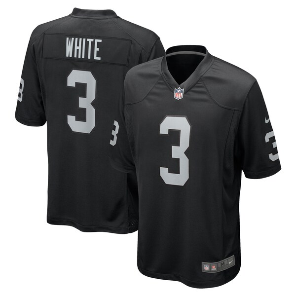 Zamir White Las Vegas Raiders Nike Team Game Jersey -  Black
