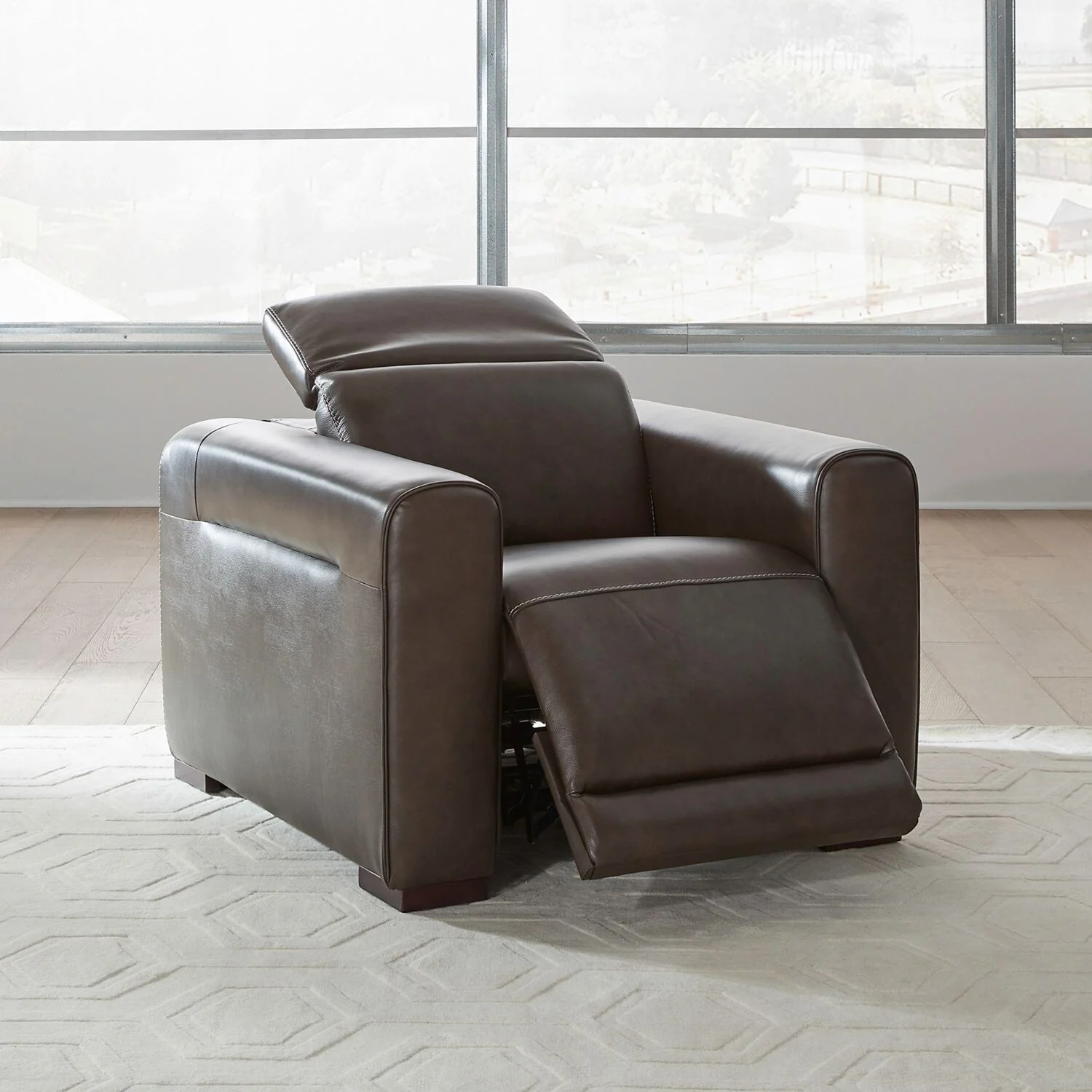 Liberty Furniture Deacon Power Leather Recliner