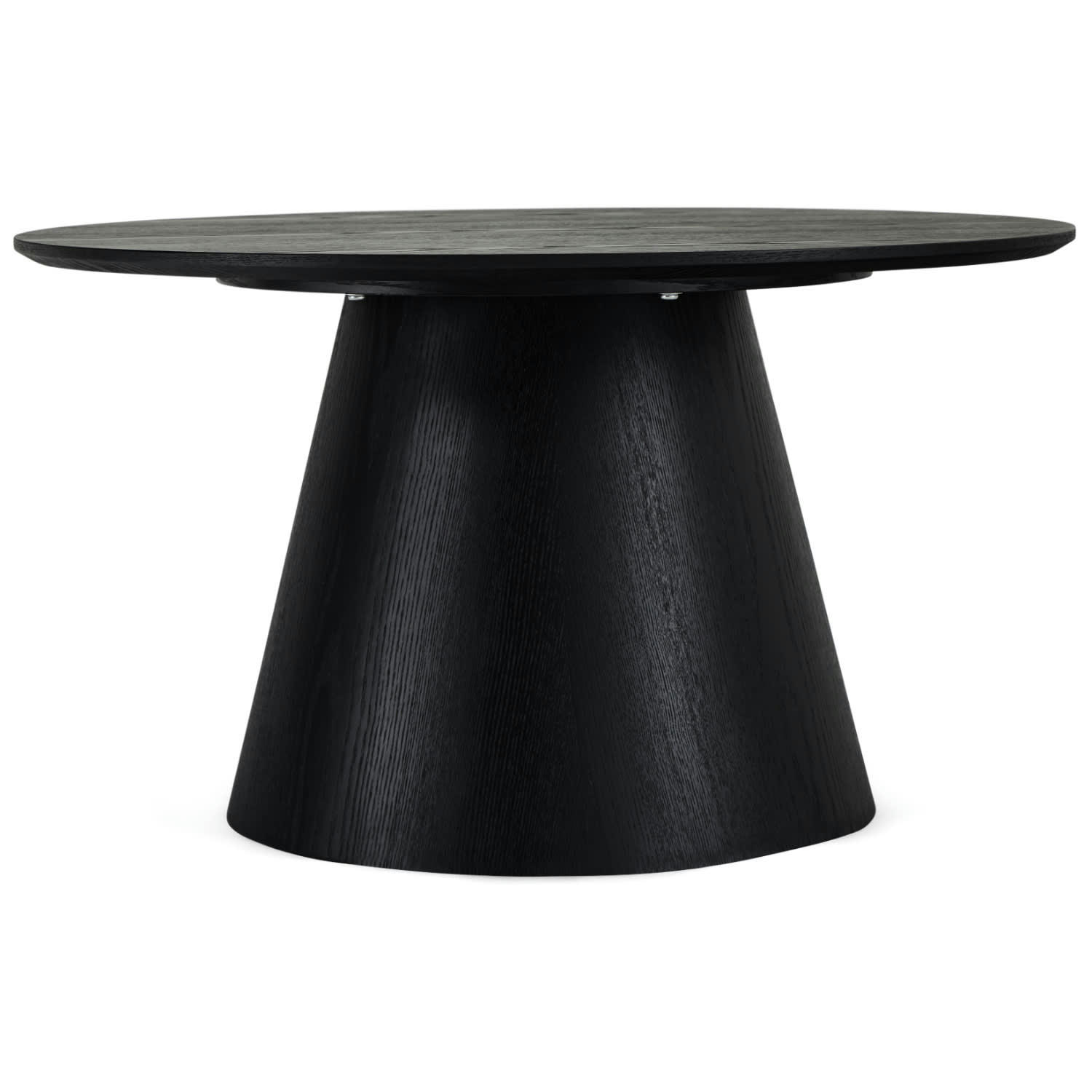 TANGO - Table basse ronde style scandinave noir