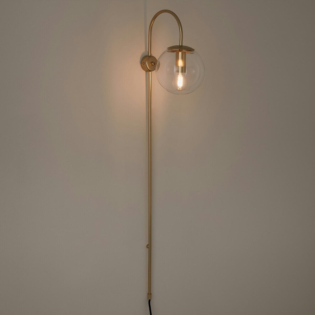 Applique laiton et verre, Moricio