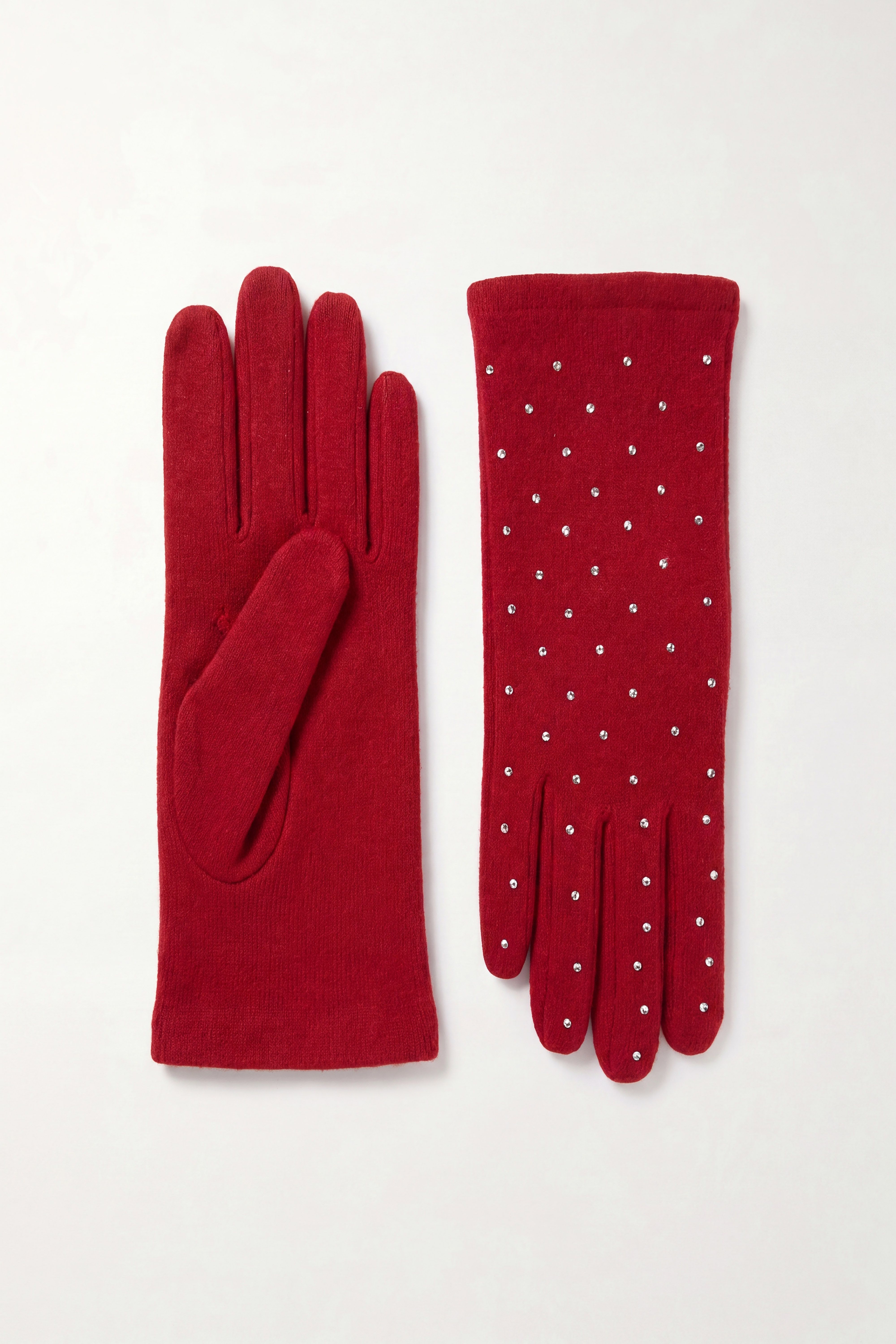 Vellin Rhinestone-Detail Soft Touch Touchscreen Glove