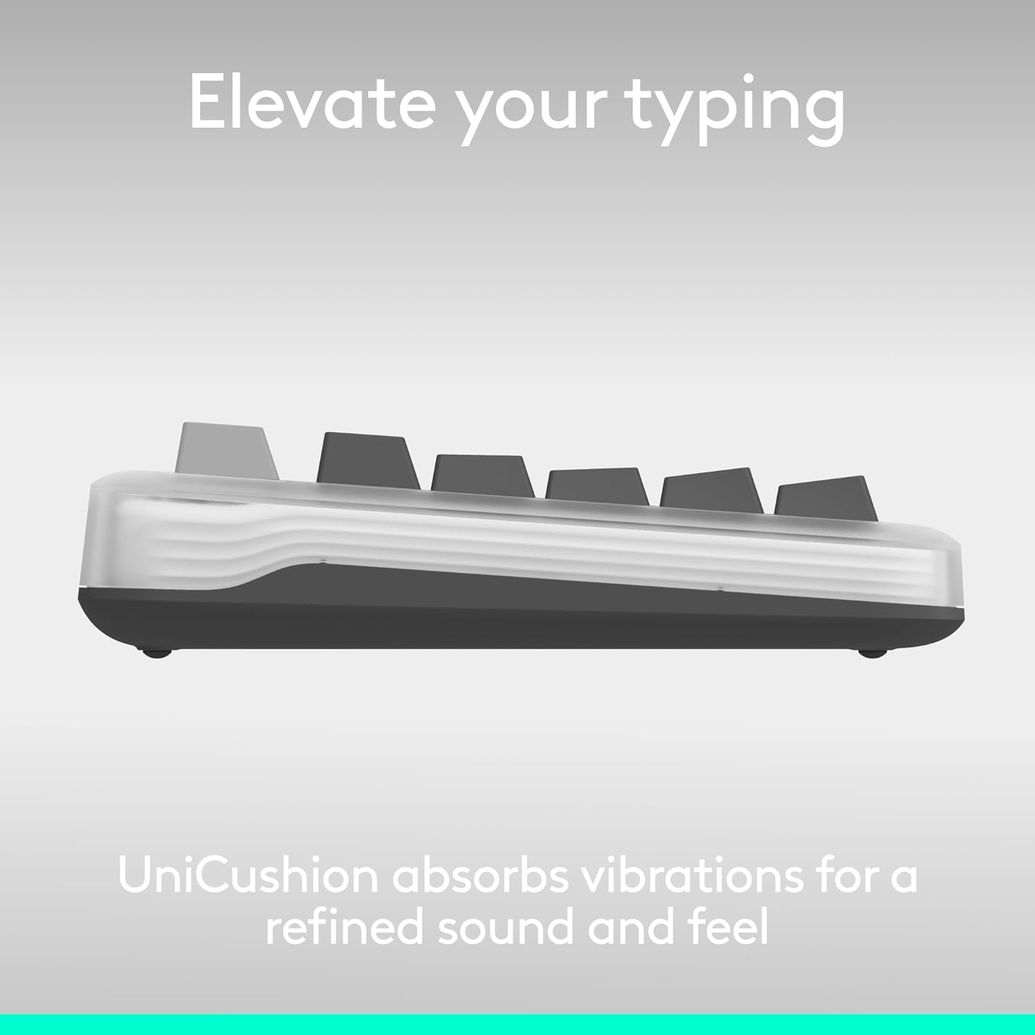 Logitech Alto Keys K98M Wireless Mechanical Keyboard, Customizable Keyboard with Vibration Absorbing Gasket, Backlit Keys, Bluetooth, USB-C Charging, for PC, Mac, Laptops - Graphite