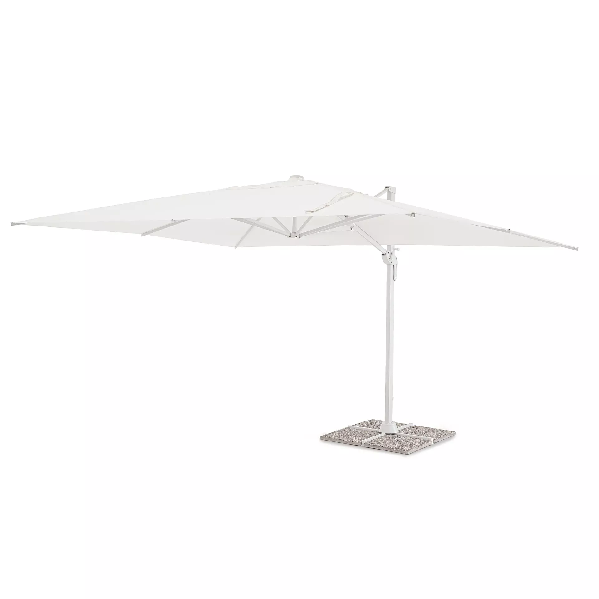 Parasol ogrodowy Vesta 400x300 Bolzano biały aluminium