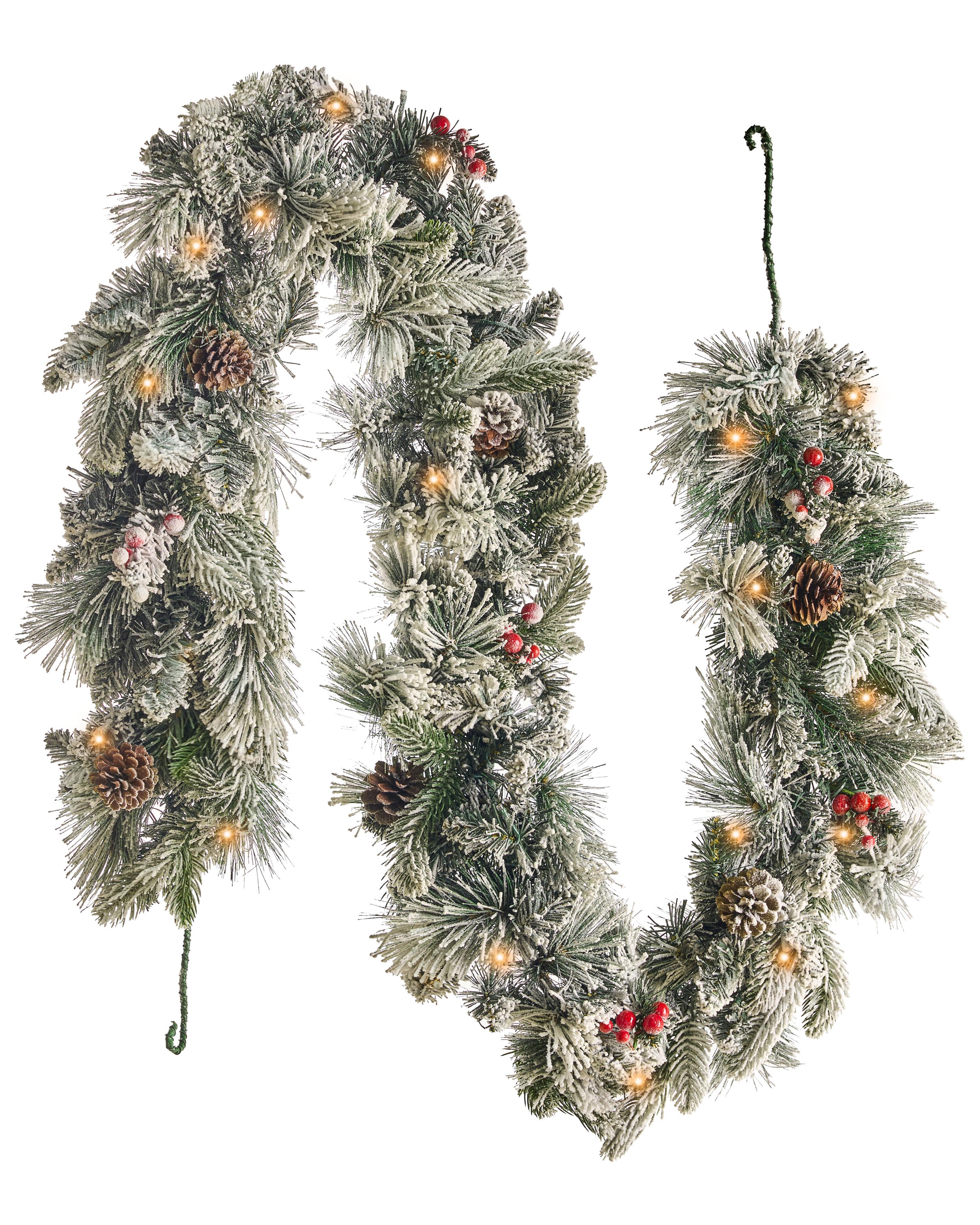 Snowy Christmas Garland LED WHITEHORN 180 cm White