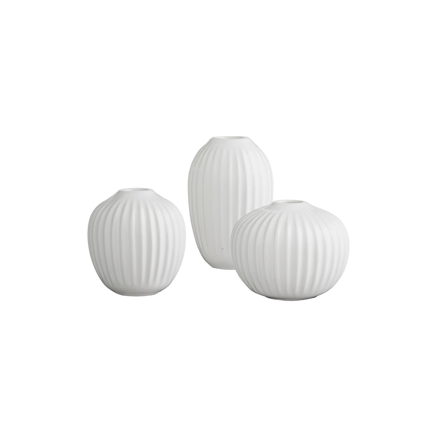 Hammershøi vase miniature 3 stk