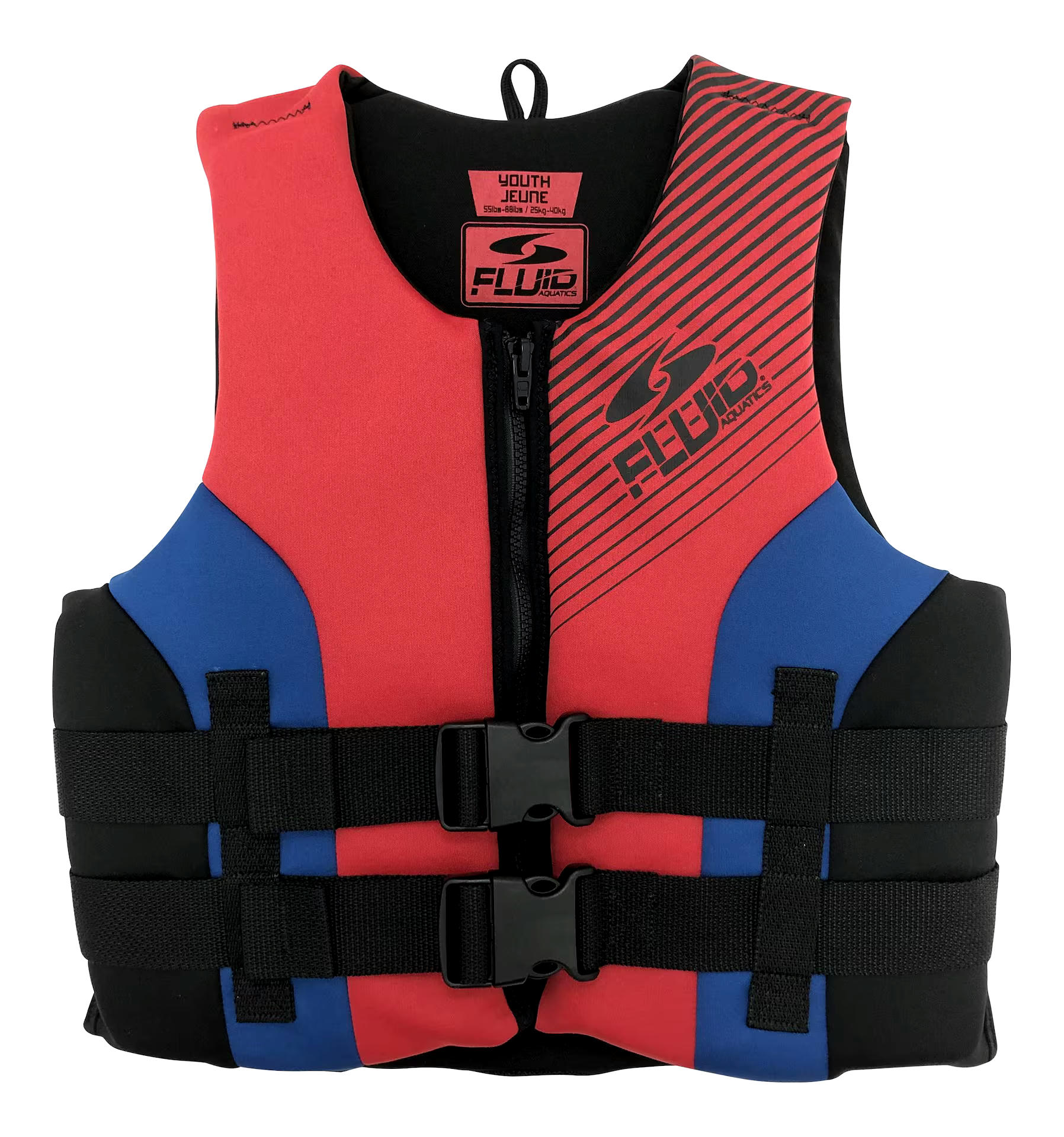 Fluid Youth Evoprene PFD/Life Jacket, Navy/Red