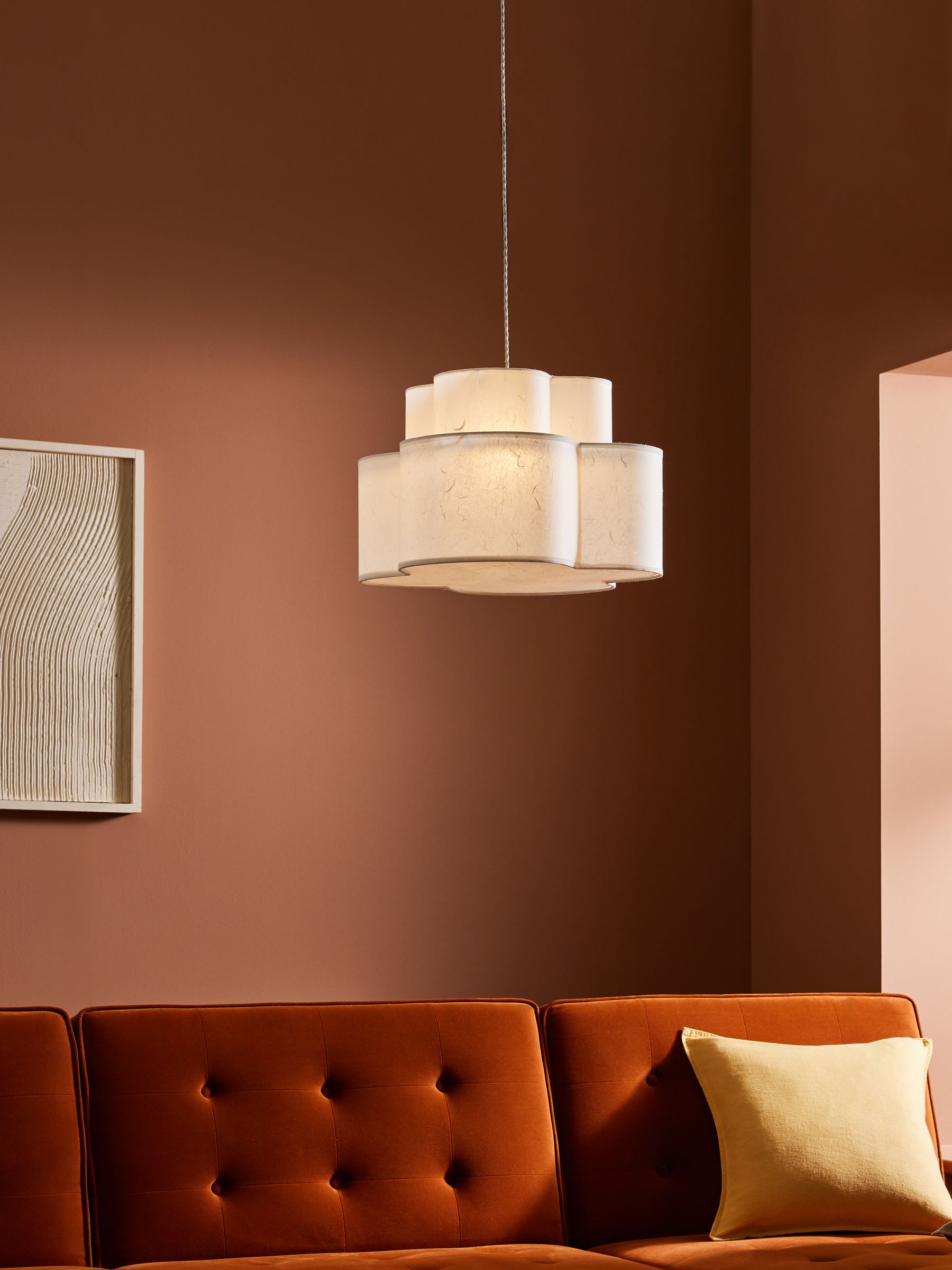 2 Tier Giana Pendant Ceiling Light in White