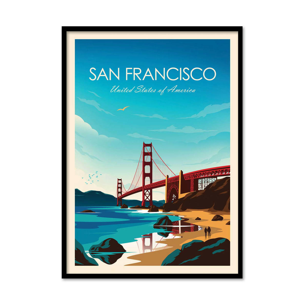 STUDIO INCEPTION - SAN FRANCISCO - STUDIO INCEPTION - Affiche d'art 50 x 70 cm