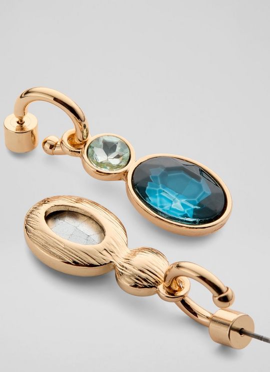 Perry Blue Drop Crystal Hoop