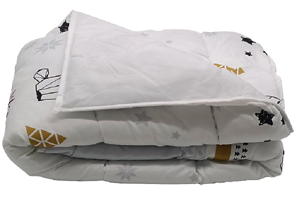 Couette légère imprimée sapin futé - 1 personne 140 x 200 - spécial été - 20644