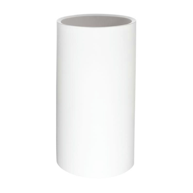 GIANO - Pot et porte-parapluie en résine recyclable blanc L32cm