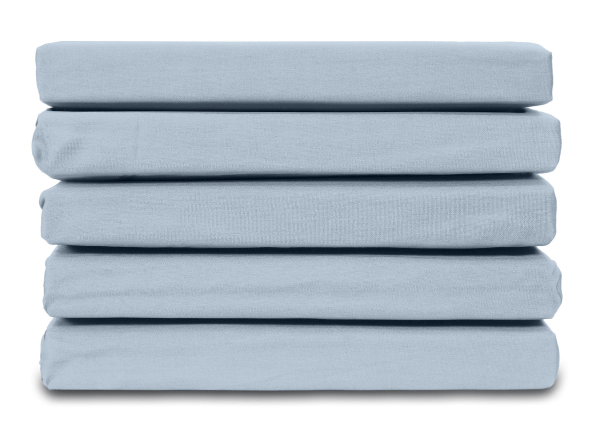 Ten Cate hoeslaken - 100% katoensatijn - 140x200 - lichtblauw
