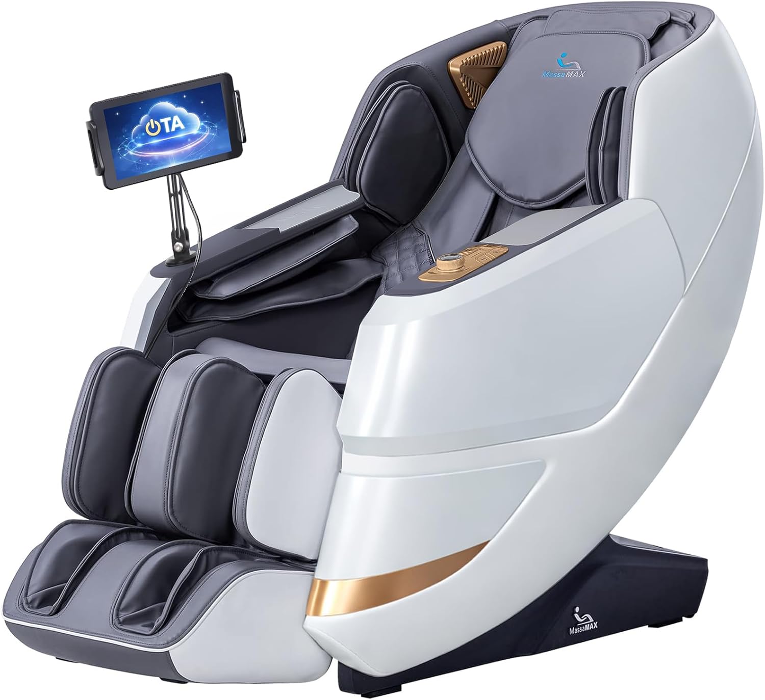MassaMAX 2026 4D Massage Chair, Full Body Recliner with OTA Cloud Tech, Deep Yoga Stretch, 27 Auto Modes, 55 SL Track, APP & AI Voice Control, Auto Footrest, Zero Gravity, and Heating for Relaxation