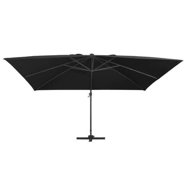 Parasol ogrodowy Czarny 400 x 300 cm (7 x 5 cm) vidaXL