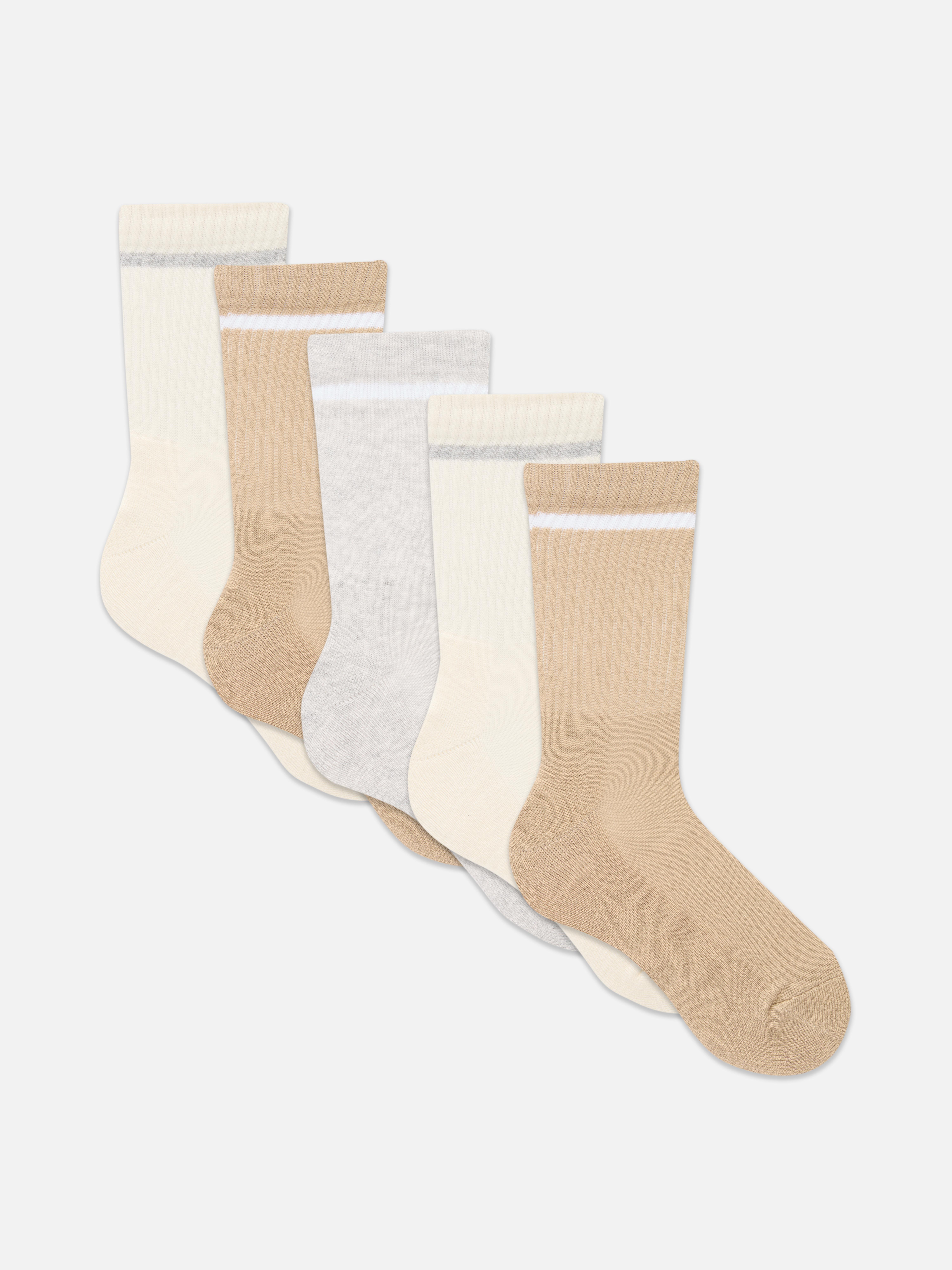 5-Pack Striped Sports Socks