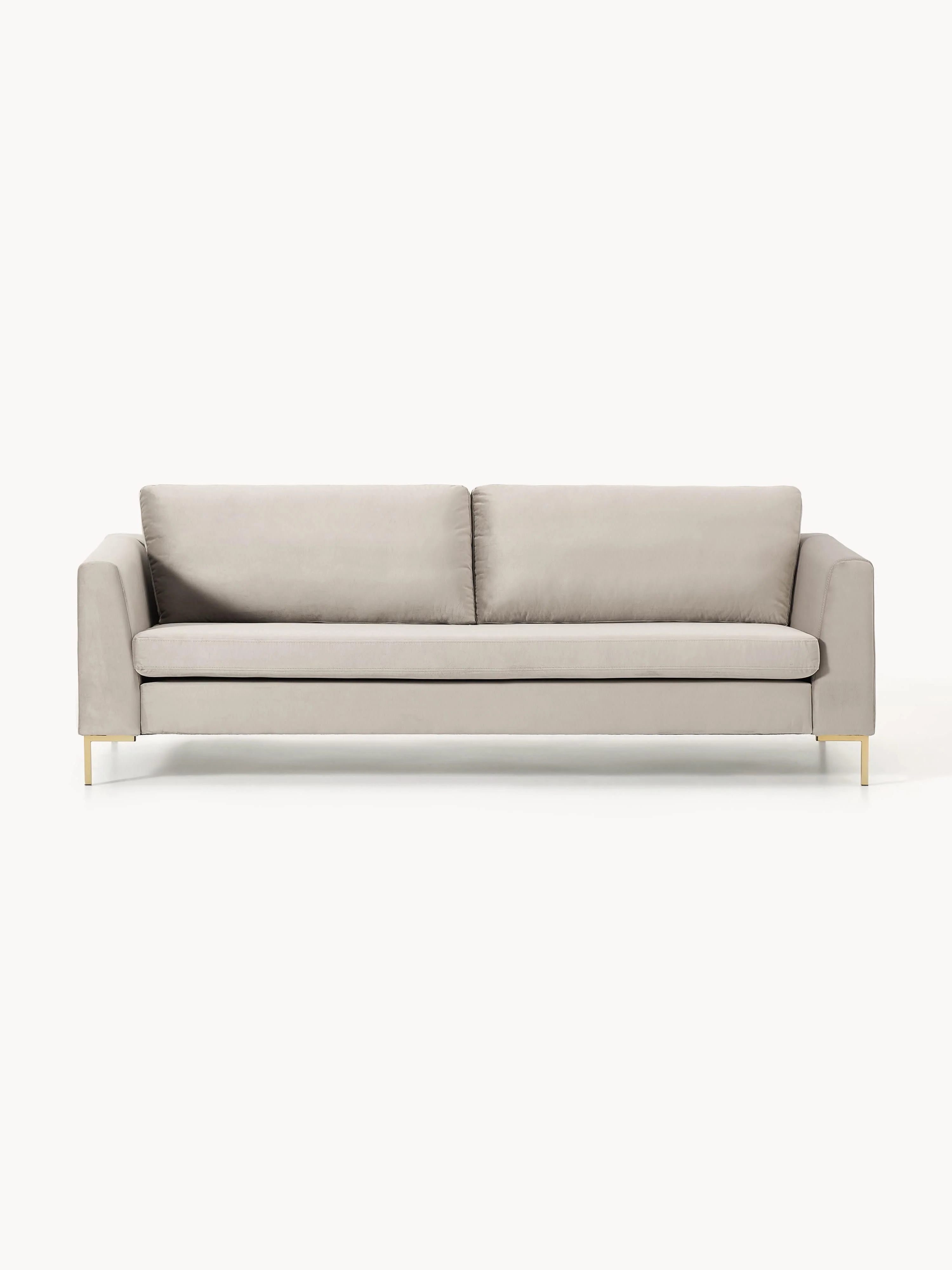 Samt-Sofa Luna, 3-Sitzer