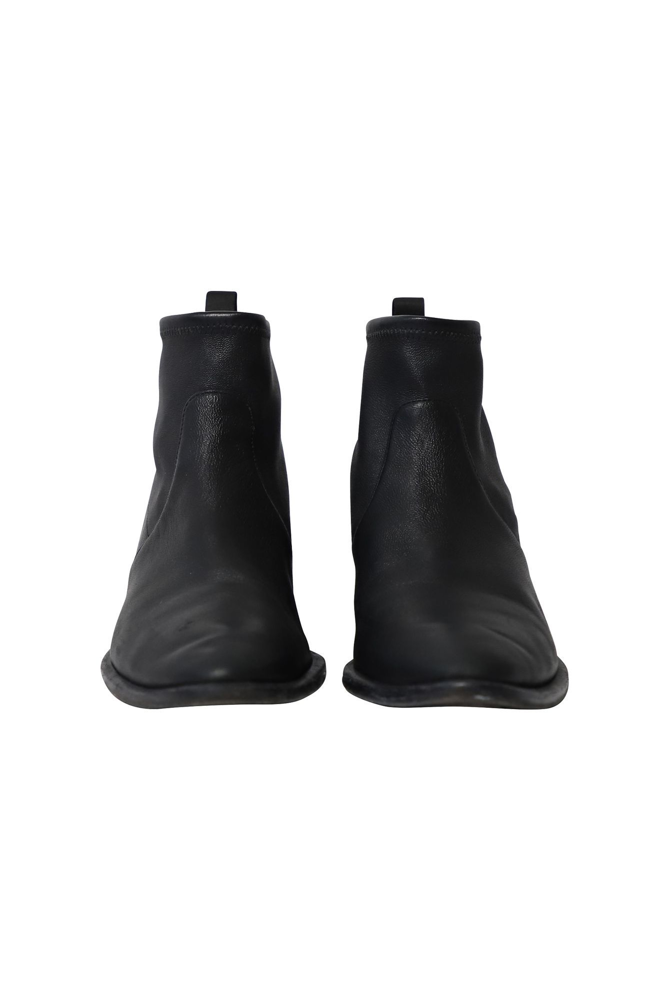 Alexander Wang Preloved Kori Cutout Ankle Boots In Black Leather