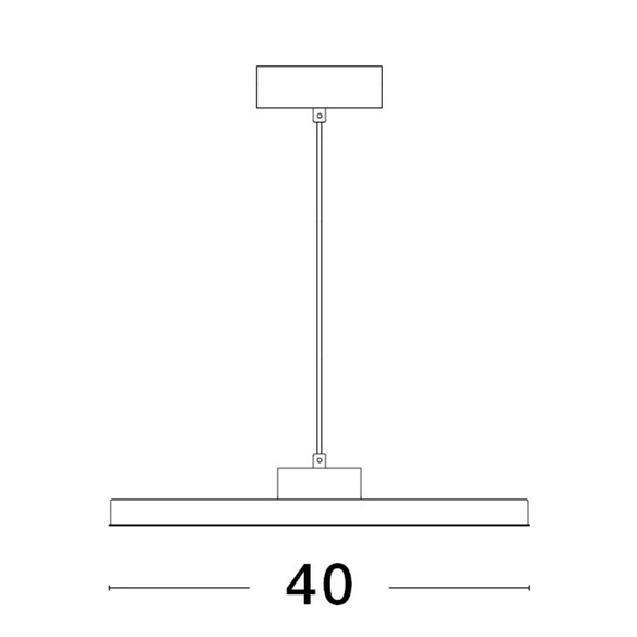 Pendelleuchte »Andria «, LED, 30 W, Höhe: 180 cm, schwarz