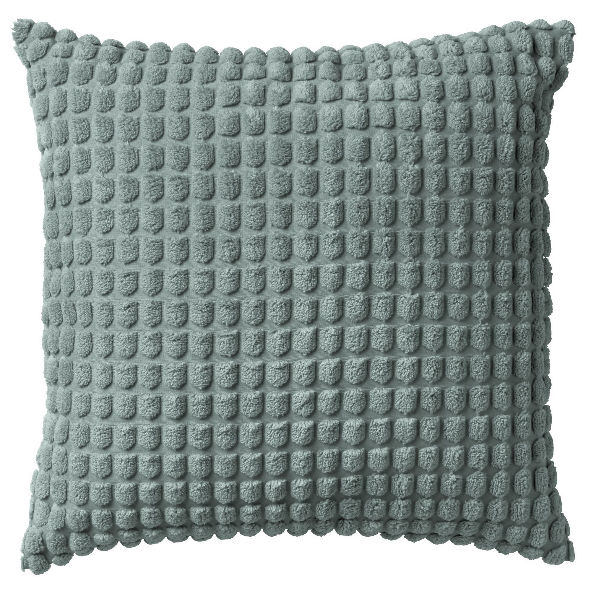 ROME - sierkussen 45x45 cm - effen kleur - 3D-structuur - Jadeite - lichtgroen