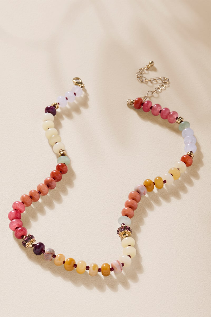 Stella Beaded Single Strand Necklace