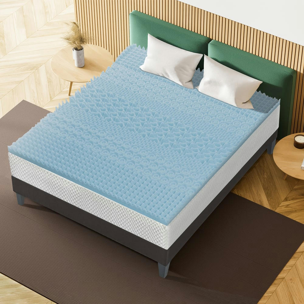 GEL REFRESH - Surmatelas  180x200  Mémoire de forme avec gel thermorégulateur