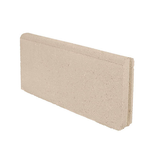 Bordure lisse béton sable 20 x 50 cm, ép.5 cm
