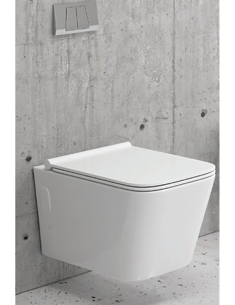 Pack WC supsendu sans bride Rimless NENY 58x36x31 cm-Avec le réservoir-36 ---36
