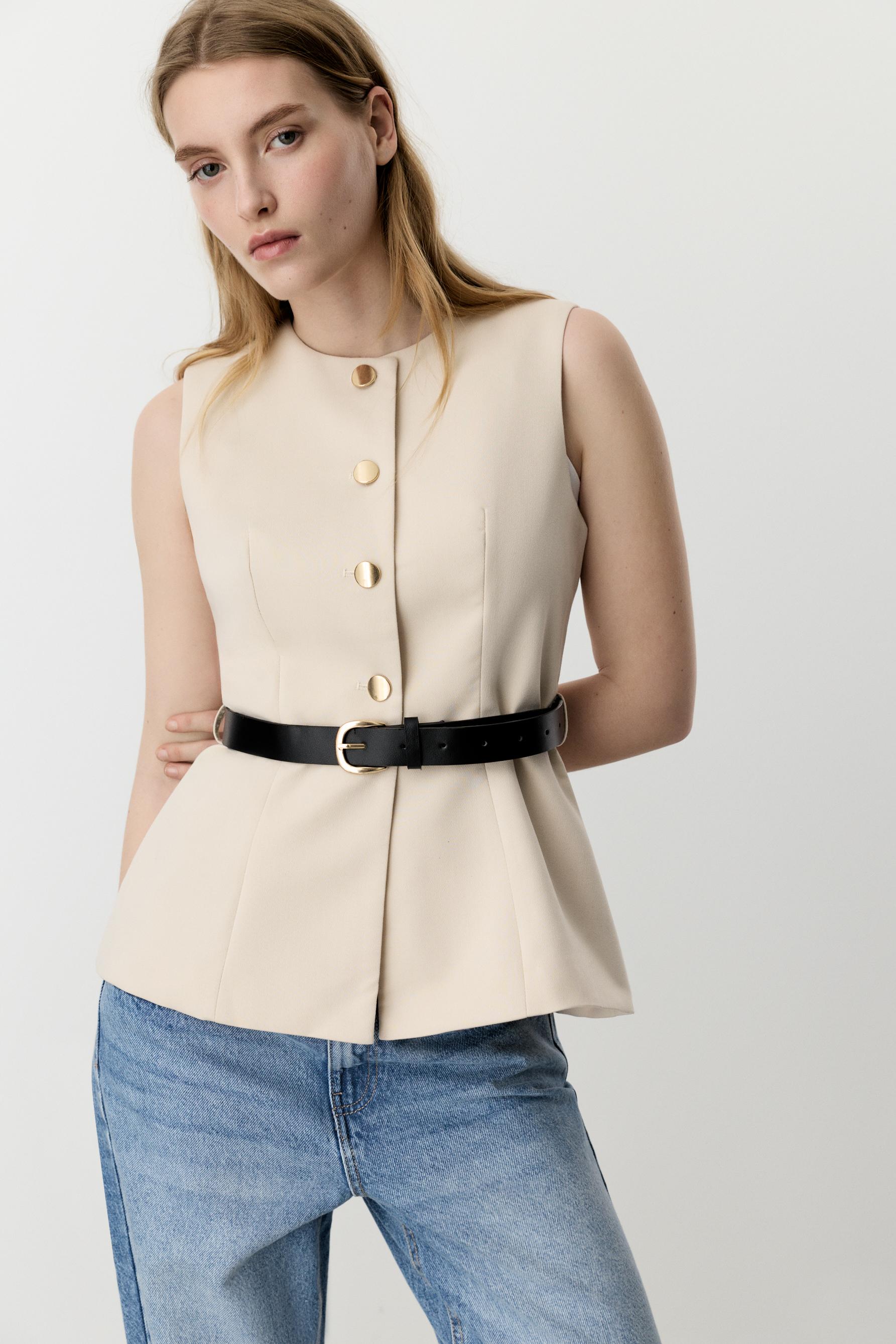 Chaleco peplum