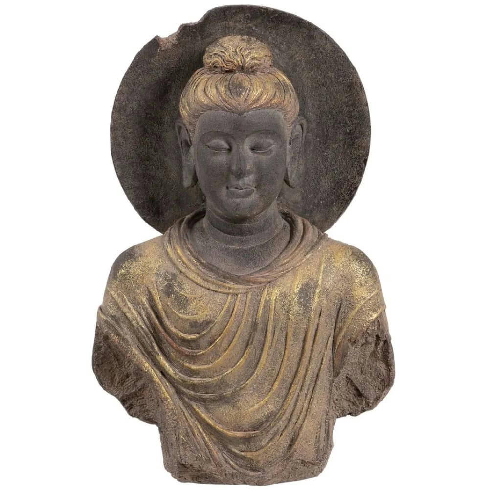 - Statue buste de Bouddha antique H82cm