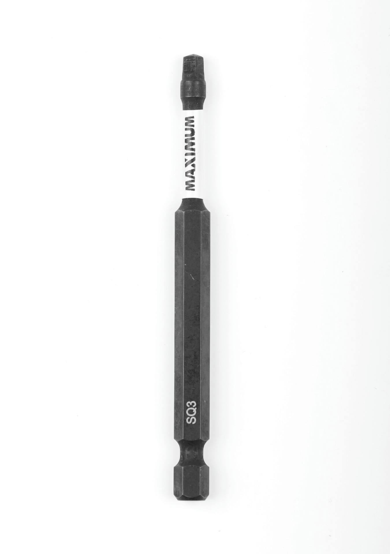 MAXIMUM SQ3 Square Screwdriver Bit, 3-1/2-in, 1-pc