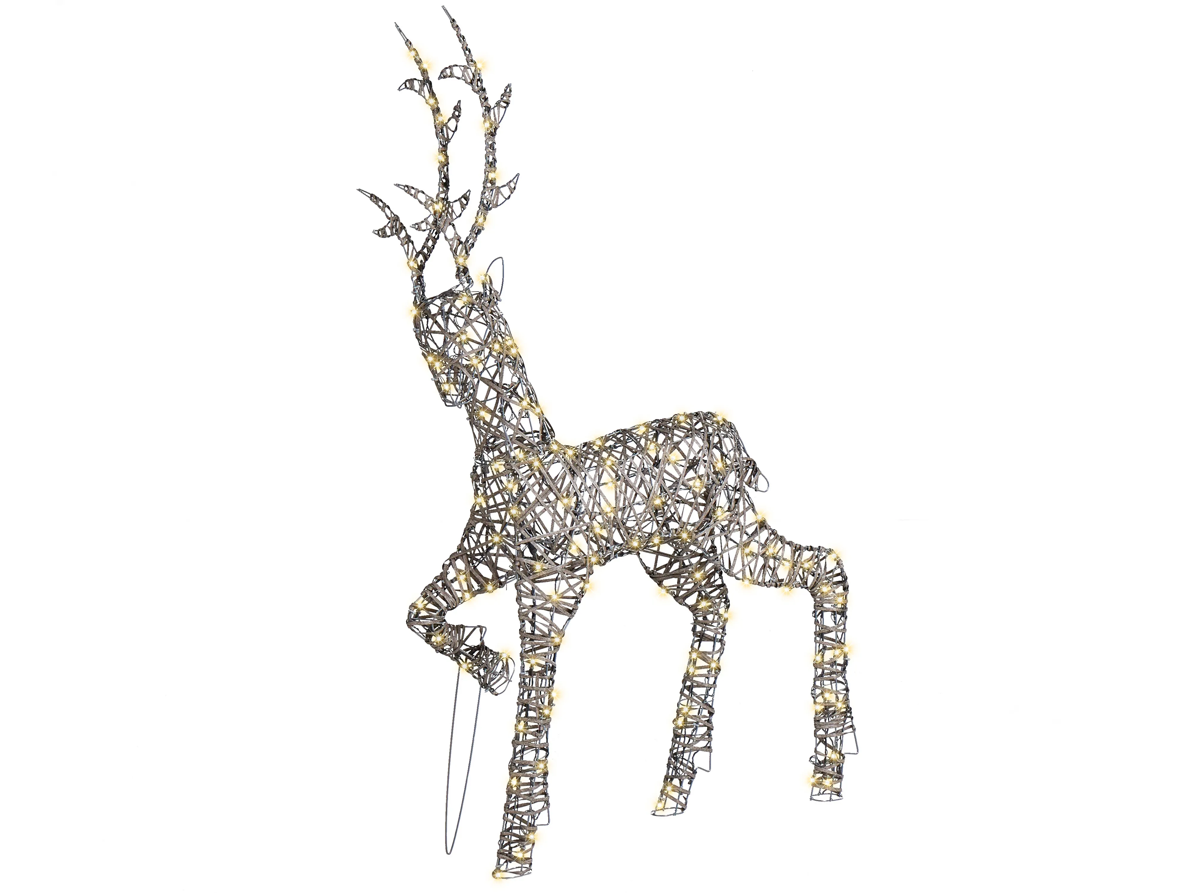 Outdoor Decoration LED HUSAVIK Reindeer 140 cm Silver