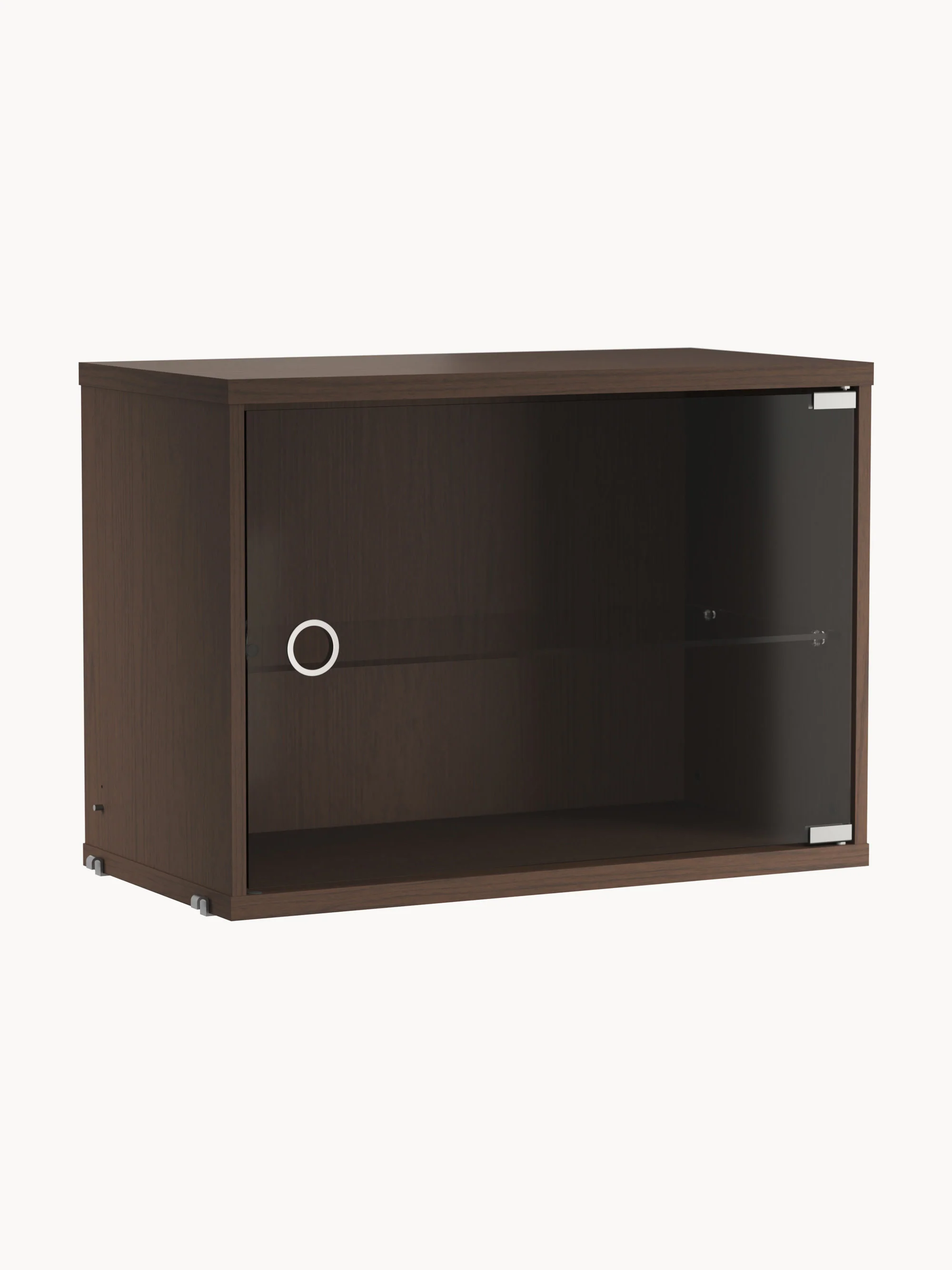 Vitrinenschrank String System mit Schwenktür, B 58 x T 30 cm